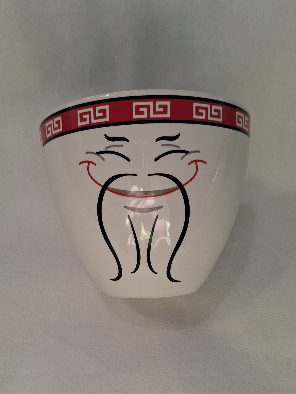 Bowl Bop Food Man Chew Ramen Noodle Ceramic Bowl Without Chopsticks
